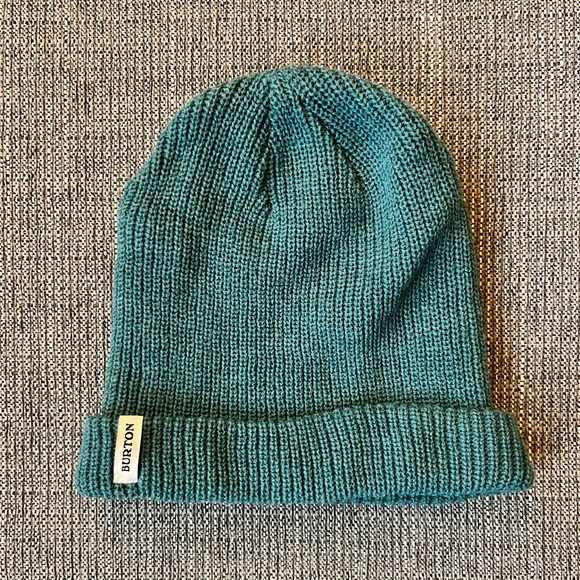 Burton Accessories - Burton Beanie Hat Skater Snowboard Green / Teal Knit Winter One Size